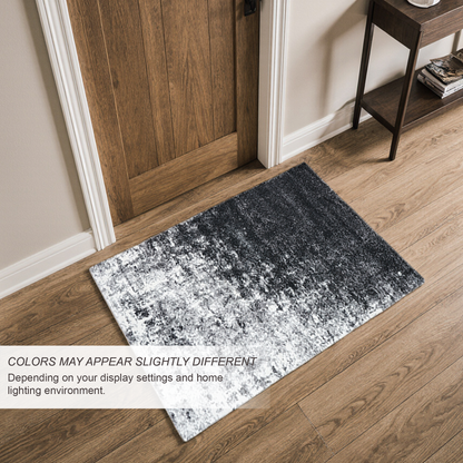 Eton Abstract Rug | Grey & Super Soft 60*110