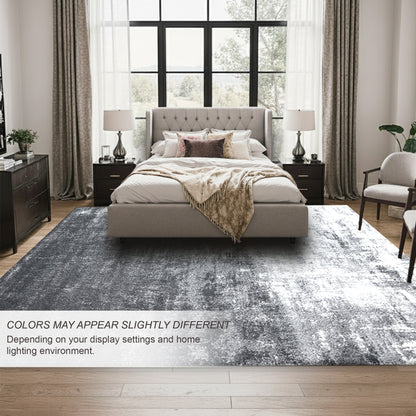 Eton Abstract Rug | Grey & Super Soft