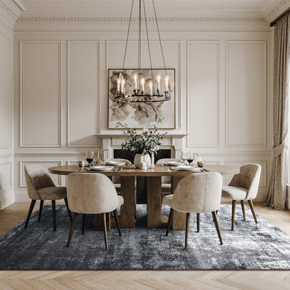 Eton Abstract Rug | Grey & Super Soft