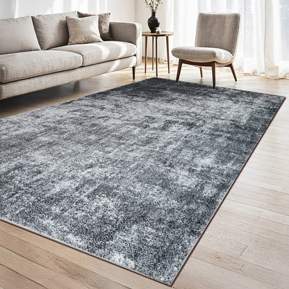 Eton Abstract Rug | Anthracite & Super Soft