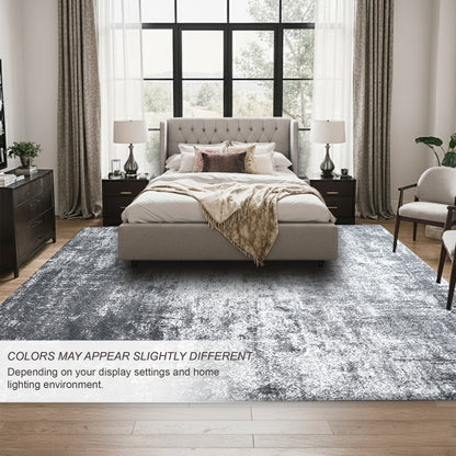 Eton Abstract Rug | Anthracite & Super Soft