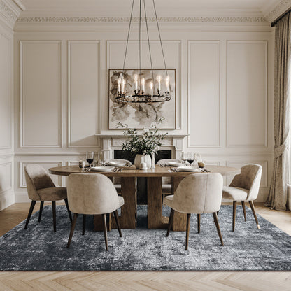 Eton Abstract Rug | Anthracite & Super Soft