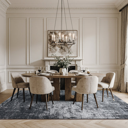 Eton Abstract Rug | Anthracite & Super Soft