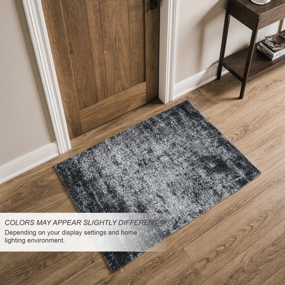 Eton Abstract Rug | Anthracite & Super Soft 60*110