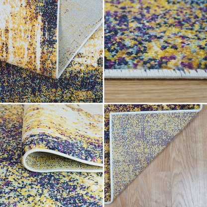 Marlow Abstract Rug | Yellow & Super Soft