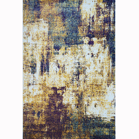 Marlow Abstract Rug | Yellow & Super Soft