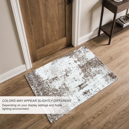 Marlow Abstract Rug | Brown & Super Soft 60*110