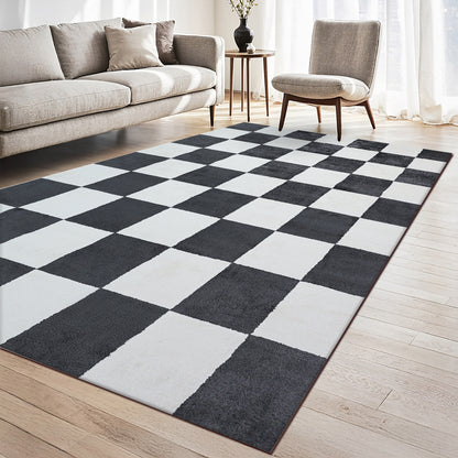 Plaid Rug | Anthracite & Super Soft