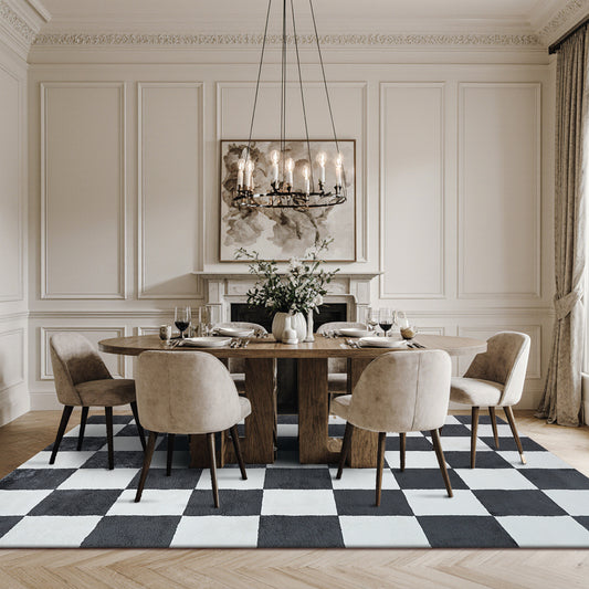 Plaid Rug | Anthracite & Super Soft