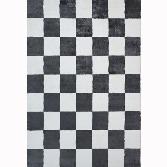 Plaid Rug | Anthracite & Super Soft