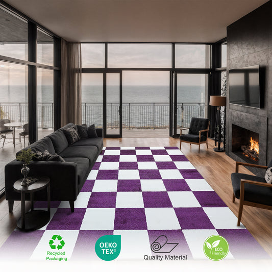 Plaid Rug | Liliac & Super Soft