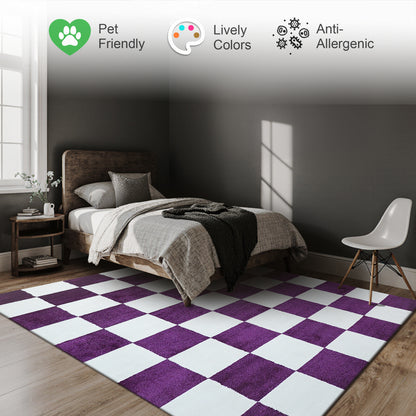 Plaid Rug | Liliac & Super Soft