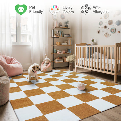 Plaid Rug | Gold & Super Soft