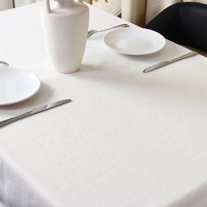 Homeart Velora White Tablecloths – Stylish, Durable & Easy-Care