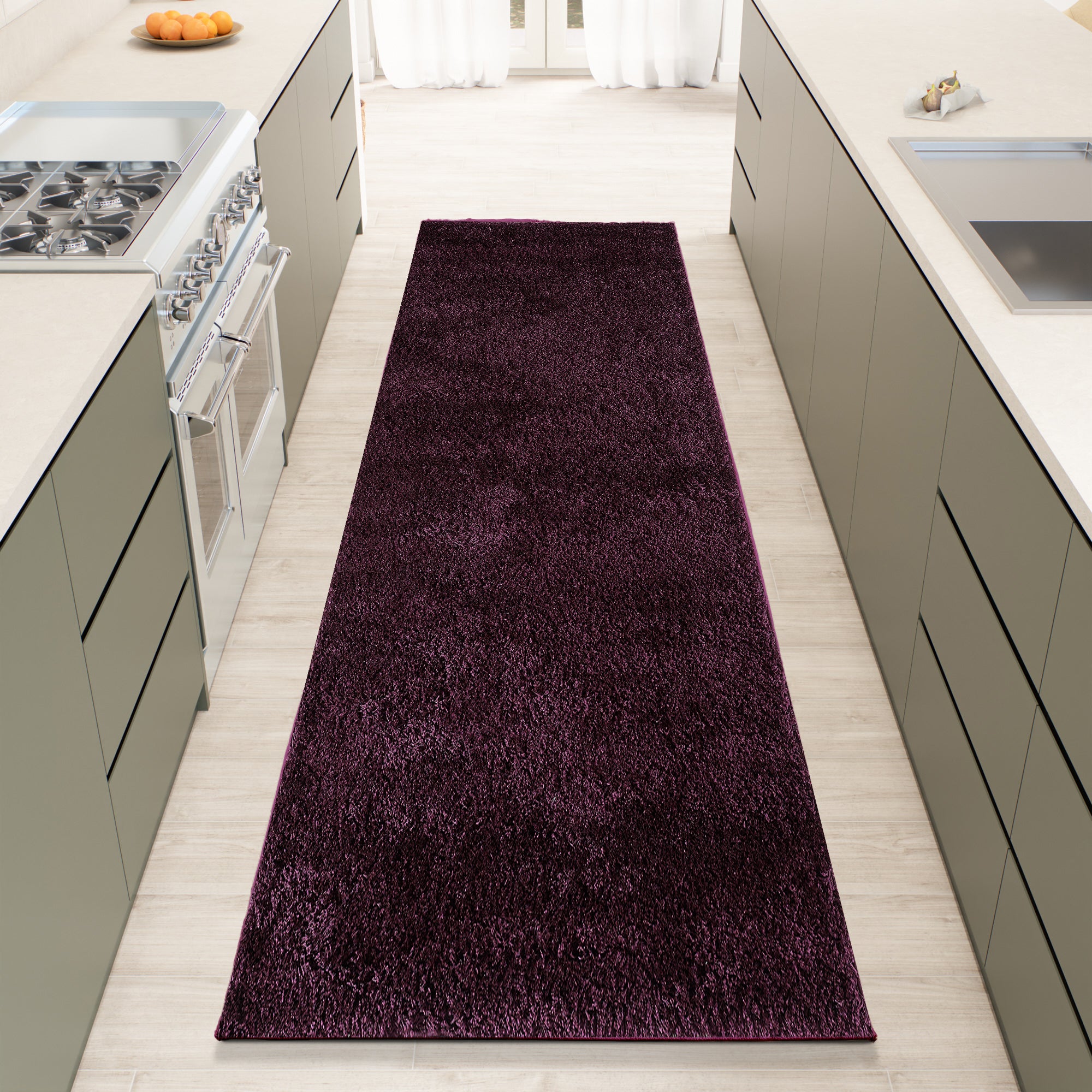 Shaggy Rug Plain Lavender / Purple