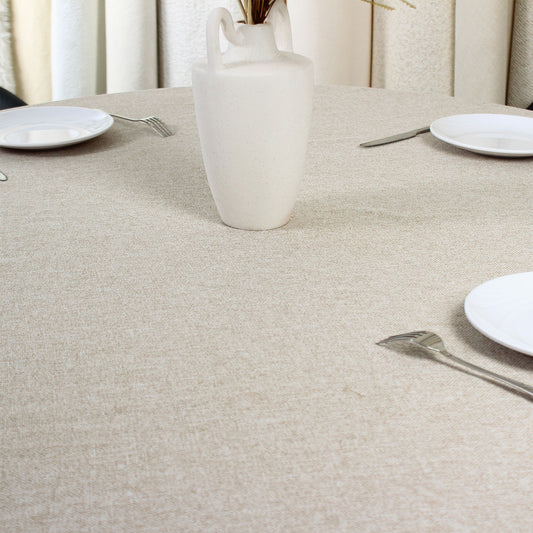 Homeart Velora Beige Tablecloths – Stylish, Durable & Easy-Care