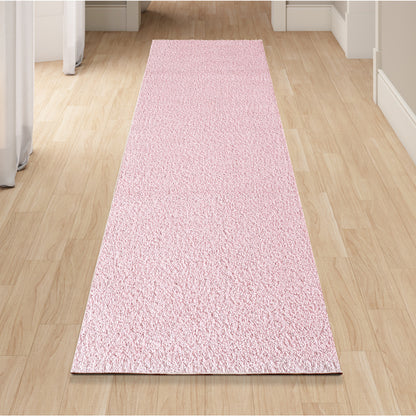 Shaggy Rug Plain Pink Rose