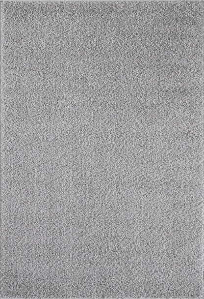 Shaggy Rug Plain Silver Grey