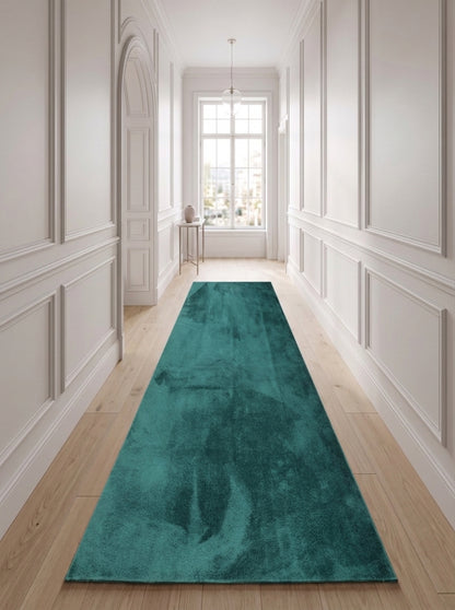 Anti-Slip Backing, Shaggy Rugs Green