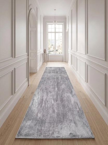 Anti-Slip Backing, Shaggy Rugs Grey