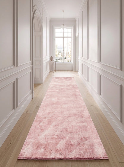 Anti-Slip Backing, Shaggy Rugs Pink