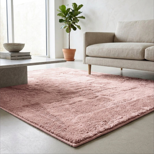 Anti-Slip Backing, Shaggy Rugs Pink