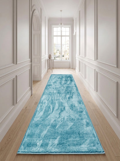 Anti-Slip Backing, Shaggy Rugs Turquoise