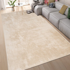 Anti-Slip Backing, Shaggy Rugs Beige