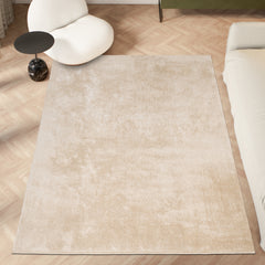 Anti-Slip Backing, Shaggy Rugs Beige