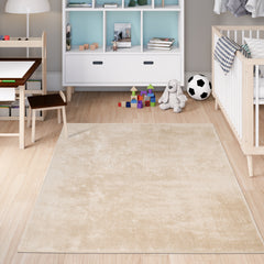 Anti-Slip Backing, Shaggy Rugs Beige