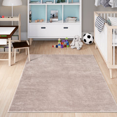 Anti-Slip Backing, Shaggy Rugs Brown