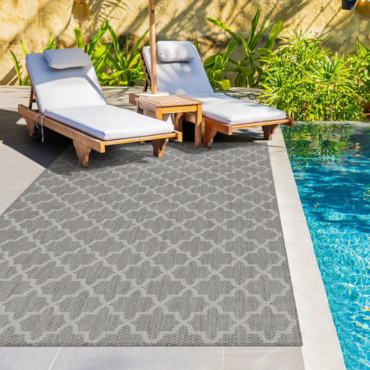 Outdoor Rugs Classic  - Dark Natural / Cream
