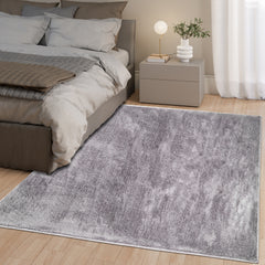 Anti-Slip Backing, Shaggy Rugs Grey