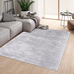 Anti-Slip Backing, Shaggy Rugs Light Grey