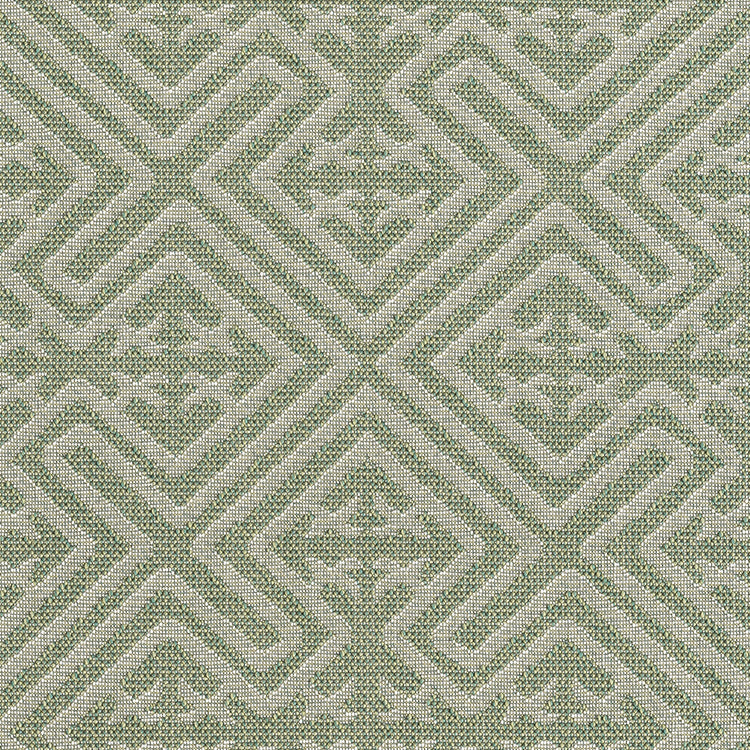 Outdoor Rugs Medallion Collection Green Cream