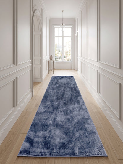 Anti-Slip Backing, Shaggy Rugs Navy