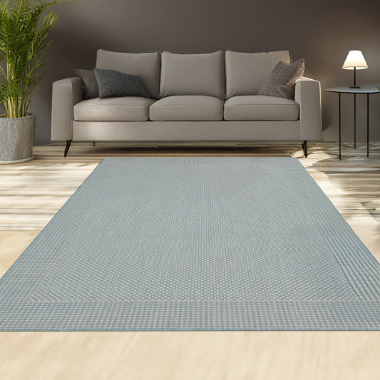 Indoor Rugs Plain Collection Aqua Cream