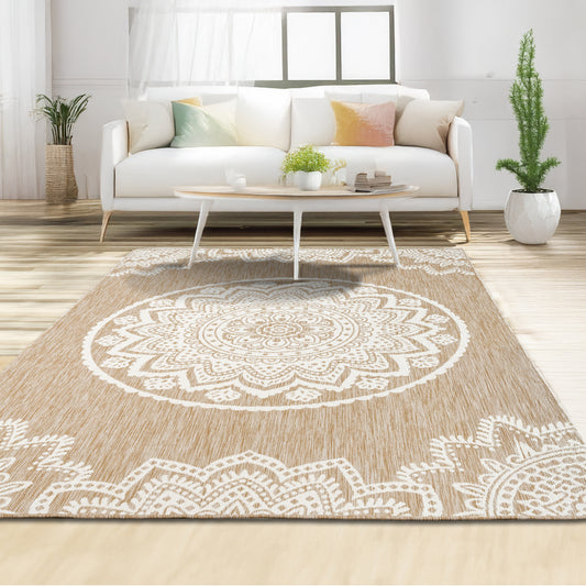 Indoor Rugs Mandala Natural / Cream