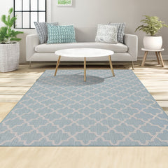 Indoor Rugs Classic Collection Aqua Cream