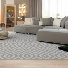 Indoor Rugs Square Collection Grey Cream