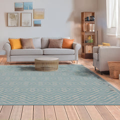 Indoor Rugs Diamond Collection Aqua Cream