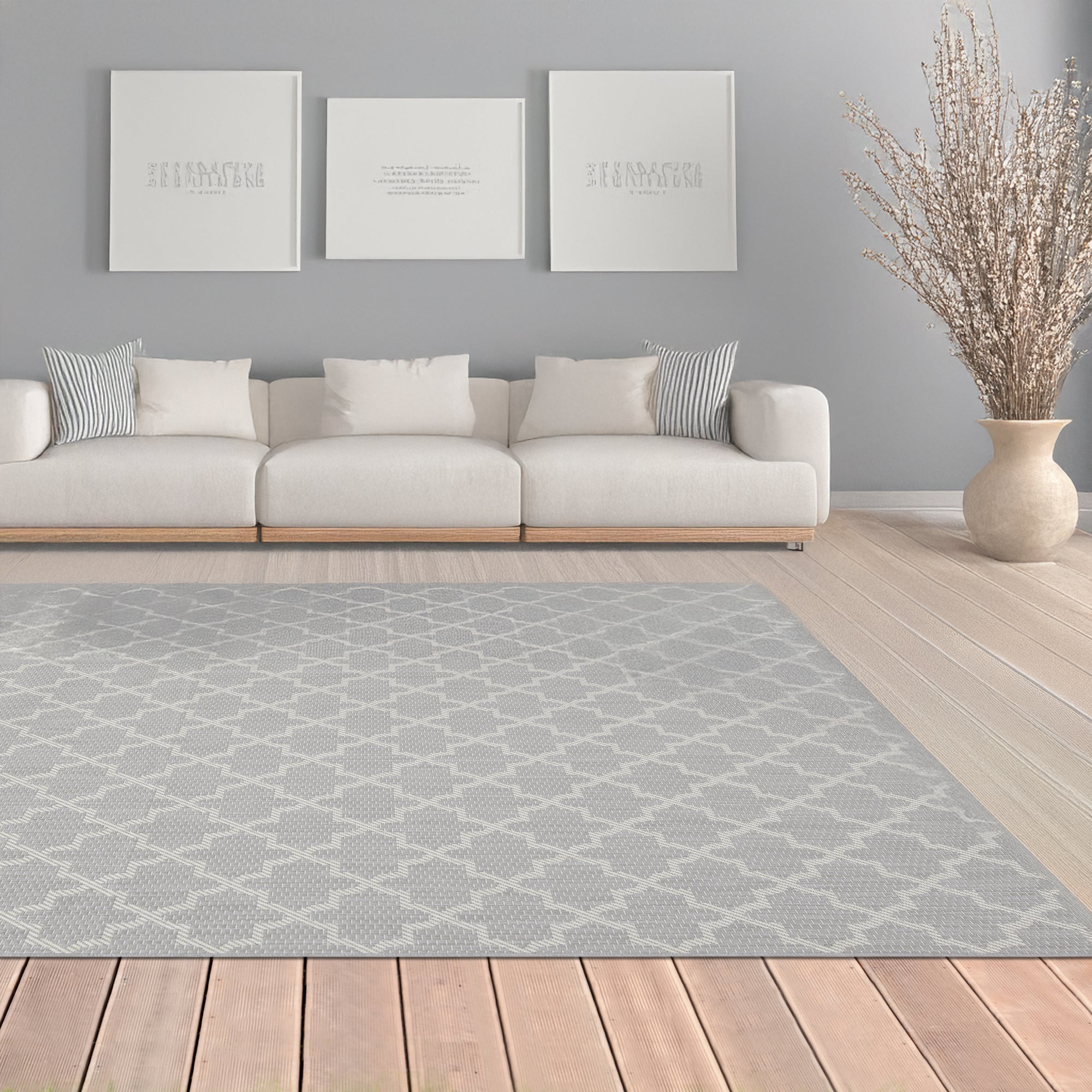 Indoor Rugs Classic Collection Grey Cream