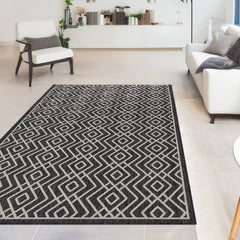 Indoor Rugs Diamond Collection Anthracite Cream