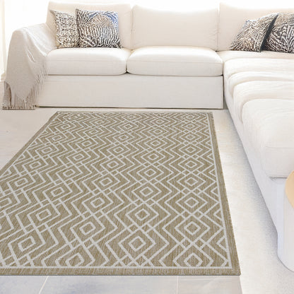 Indoor Rugs Diamond Collection Beige Cream