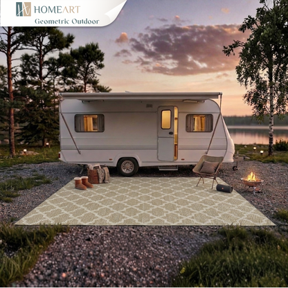 Outdoor Rugs Classic Collection Beige Cream