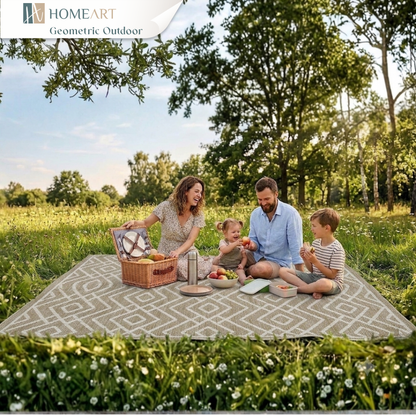 Outdoor Rugs Diamond Collection Beige Cream