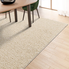 Shaggy Rug Plain Light Beige