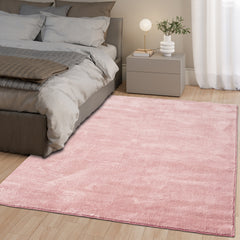 Anti-Slip Backing, Shaggy Rugs Pink