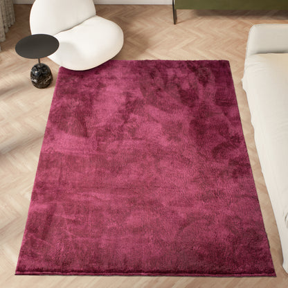 Anti-Slip Backing, Shaggy Rugs Bordeaux