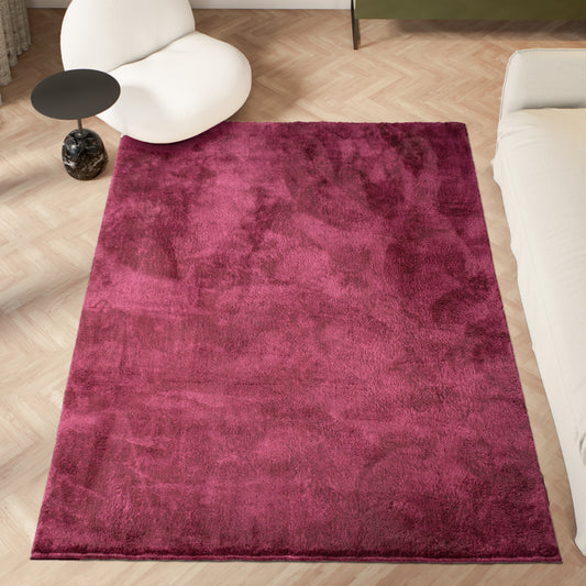 Anti-Slip Backing, Shaggy Rugs Bordeaux